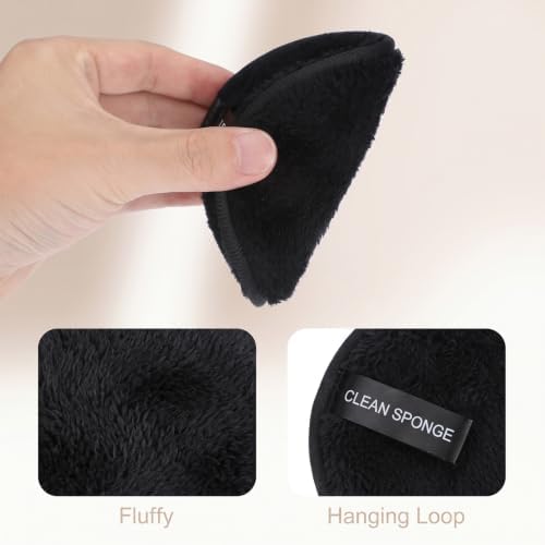 6 Pcs Double-Sided Facial Cleansing Pads Reusable Makeup Remover Pads - Image 3