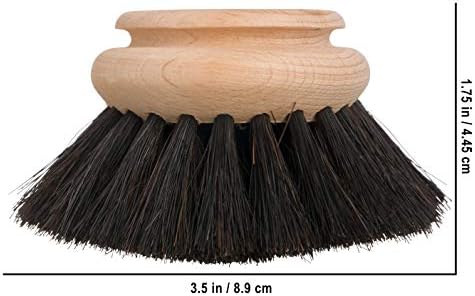 Redecker Dish Brush Replacement Head, Horsehair, 2 Inch Round – Soft Wooden Brush Head for Glassware & Delicate Surfaces, Made in Germany - Image 4