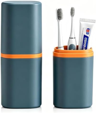 Toothbrush Travel Case - Travel Toothbrush and Toothpaste Case by Quoarelic