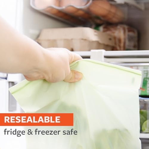 Full Circle Home Compostable Zipper Bags, Resealable Food-Safe Bags, 25ct - Image 5