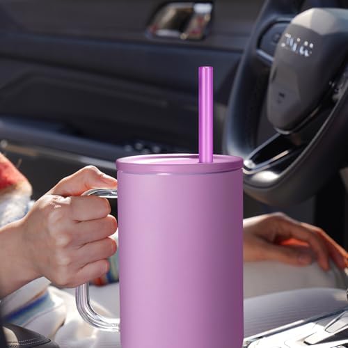 NiHome 12-Pack Plastic Reusable Straws Fit for Stanley 40 30 64 oz Tumbler - Image 5