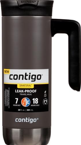 Contigo Superior 2.0 Stainless Steel Travel Mug with Handle with SNAPSEAL Lid, 20oz. - Image 2