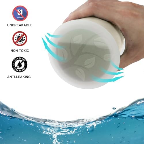Wrova Wheat Straw Cups with Silicone Covers 16oz Set of 6 - Alternative Plastic Cups Microwave & Dishwasher Safe - Plastic Drinking Cups Unbreakable for Kids - Beige - Image 3