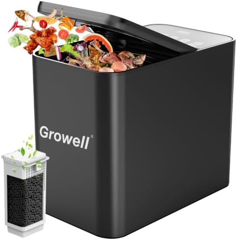 Growell Electric Composter for Kitchen, 3.2L Indoor Countertop Compost Bin by Growell