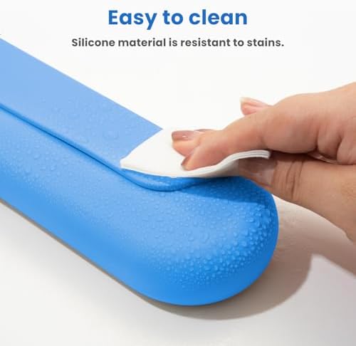 Silicone Electric Toothbrush Travel Case, Manual Toothbrush Travel Cover for Men and Women,Toothbrush Holder for Travel,Gym and More, Fits Most Manual and Electric Toothbrushes - Sky Blue - Image 4