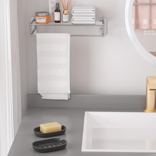 2Pcs/Set Bathroom Soap Dishes, Not Plastic！White Soap Dishes for Bar Soap, Bamboo Soap Dishes Holder for Bathroom Shower, Bathroom Sink Soap Dish (Black) - Image 3