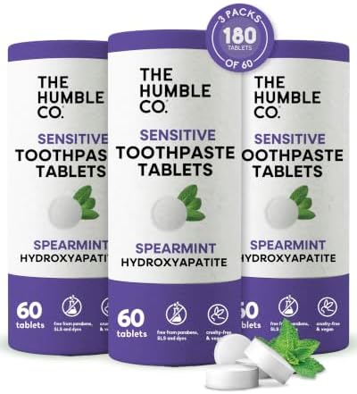The Humble Co. Chewable Toothpaste Tablets, Fluoride-Free - Spearmint by TheHumbleCo