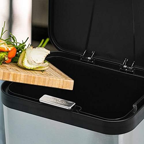 Compost Bin for Countertop, Compost Bucket Indoor Sealed, Food Waste Caddy, 1.13 Gallon Kitchen Compost Container with Lid, Compact and Easy Clean, Black Matte - Image 4