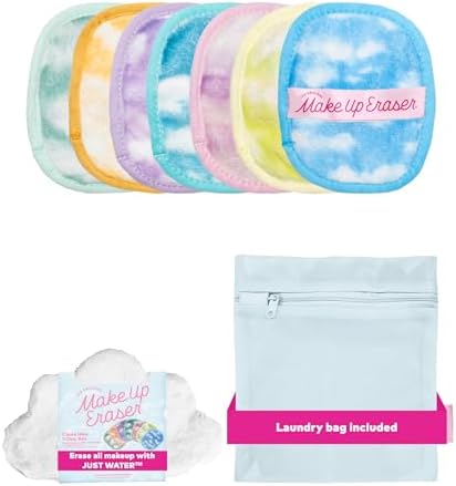 The Original Makeup Eraser 7-Day Set, Erase All Makeup with Just Water, Including Waterproof Mascara, Eyeliner, Foundation, Lipstick, Sunscreen, and More! Cloud 9, 7ct. by MakeupEraser