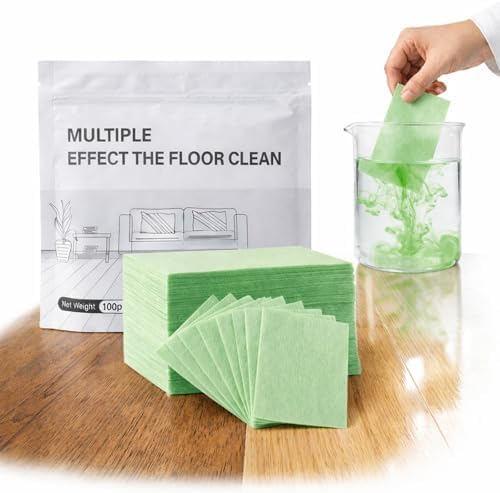 2026 New Multi-effect Floor Clean Tablets, Multi-effect Floor Cleaning Sheets with Fresh Scent, 30/60/90/100/120Pcs, Suitable for Tile, Wood, Laminate, Kitchen, And Bathroom Care Use (B, 30) by Linbuli