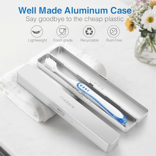 Frekare Toothbrush Case Aluminum, Travel Toothbrush Holder Kit Portable - Image 3