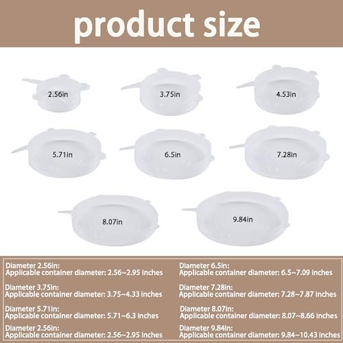 Silicone Stretch Lids, 6 Pcs, 6.5in - Image 2