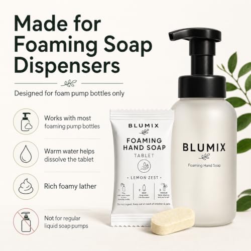 Foaming Hand Soap Refill Tablets, Concentrated Hand Soap Tablets, Just Add Warm Water, For Reusable Foaming Soap Dispensers (6 Count, Variety, Refill Only) - Image 4