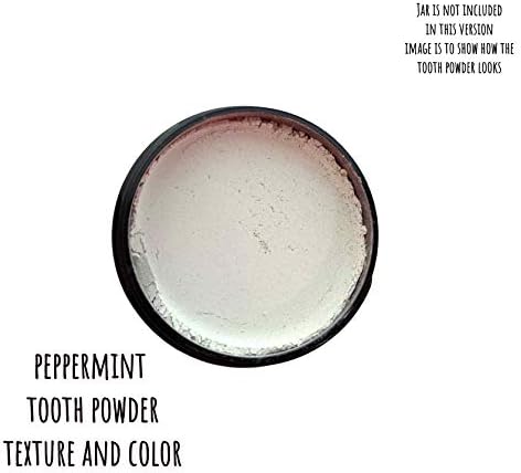 Zero Waste up to 6 Month Supply Organic Vegan Fluoride Free Tooth Powder Peppermint Flavor- Ships Without Any Plastic Packaging I Natural Whitening I Stronger Teeth - Image 3