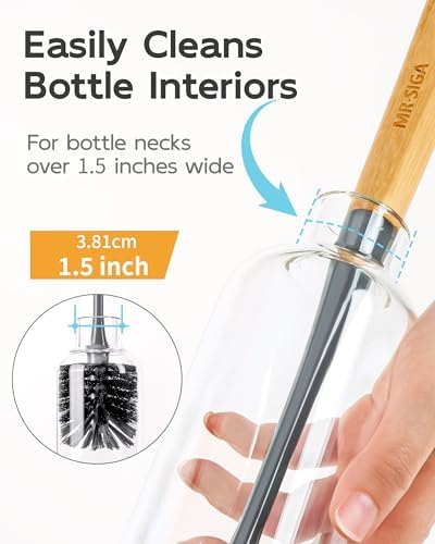 MR.SIGA Water Bottle Brush, Long Handle Bottle Brush for Sports Bottles - Image 5
