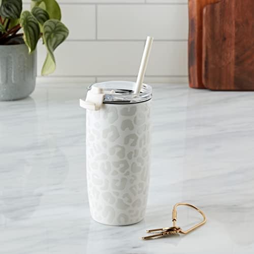 Simple Modern Travel Coffee Mug with Lid | 16oz | Leopard - Image 2