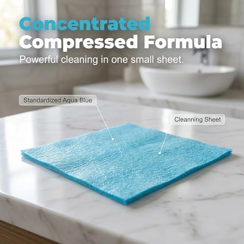 Floor Cleaning Tablets，Concentrated Soluble Dry Cleaning Sheets Multi-Effect Portable Mopping Solution for Home Tiles Hardwood Marble Pink 300 Pcs - Image 3