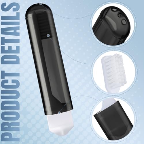 Patelai 4 Pcs Travel Toothbrush Mini Foldable with Case,Honey Color - Image 3