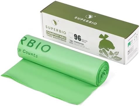 SUPERBIO 96 Gallon Compostable Yard Waste Bags by SUPERBIOCOMPOSTABLEBAGS