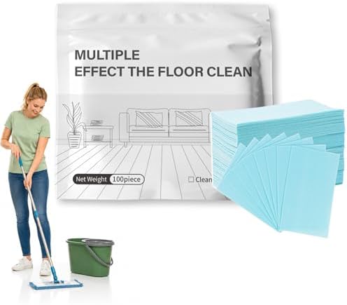 Floor Cleaning Tablets for Mopping, 100 Count Multi-Surface Cleaner Tabs for Hardwood Tile Laminate Floors, Floral Scent Mop Cleaning Solution for Home RV Office (Blue Camellia) by Unknown