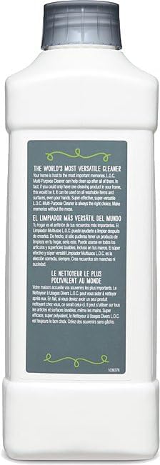 LOC Multi Purpose Cleaner for All Washable Items/Surfaces/Hands,1 Litre(Replace 20x16.9 Oz Spray Bottle),Biodegradable,Concentrated,Kosher Certified,3 Bottles Shipping Separately,SALE w/o RETURN - Image 2