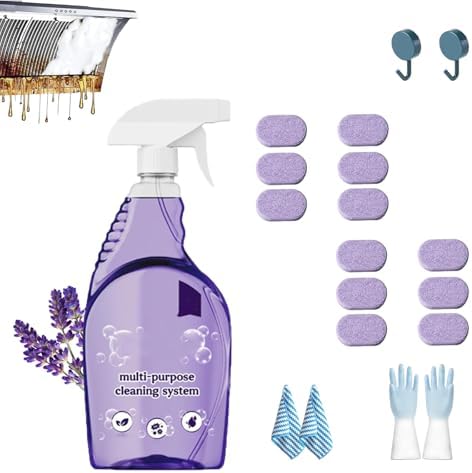 Clean Spray Cleaner for Ovens, Spray Oven Cleaner, Multi-Surface Cleaners with Concentrated Cleaning Tablets, Multi Purpose Cleaning for Ovens, for Kitchen,Bathroom by codimu