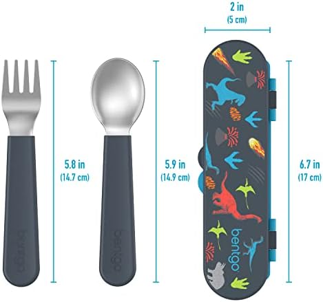 Bentgo Kids Stainless Steel Utensil Set with Fork, Spoon, & Storage Case - Image 5