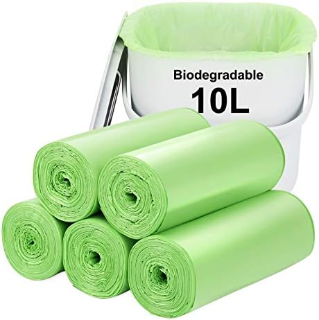 Trash bags 2.6 gallon Biodegradable: Aievrgad Garbage bags for tall kitchen trash can liner, 120 count,Unscented, Heavy Duty, Thickened, for food/kitchen waste or Graden,green 10L by Aievrgad