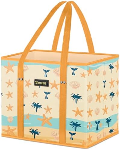 BALEINE 1PK Reusable Grocery Bags, Heavy Duty Shopping Tote Bag by BALEINE