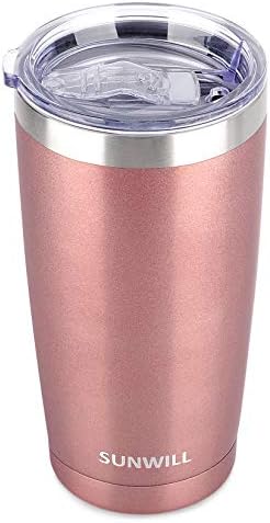 SUNWILL Coffee Tumbler, 20 oz Insulated Travel Mug Stainless Steel by SUNWILL