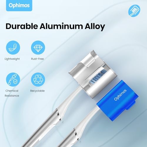 Aluminum Toothbrush Head Cover Cap, Tooth Brush Travel Protector Case - Image 3
