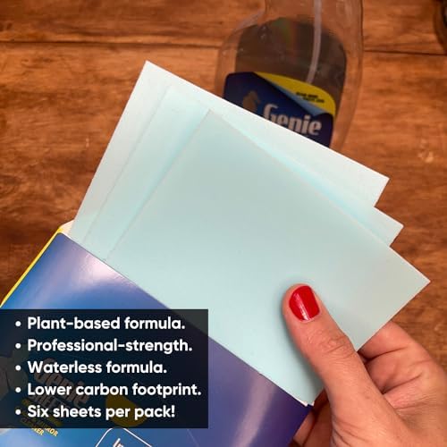 Genie Sheets Glass & Mirror Cleaner | 1 Bottle with Foaming Sprayer + Concentrate Makes 6 24oz Refills | Professional-Strength | Just Add Water | Sustainable EcoFriendly Plant-Based - Image 3