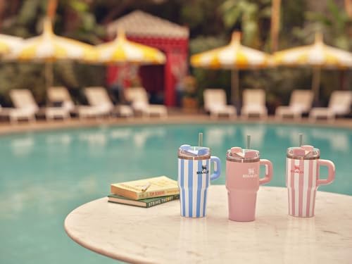 STANLEY Quencher H2.0 Flow State Tumbler, 20 oz, Peach Whip Cabana Gloss - Image 6