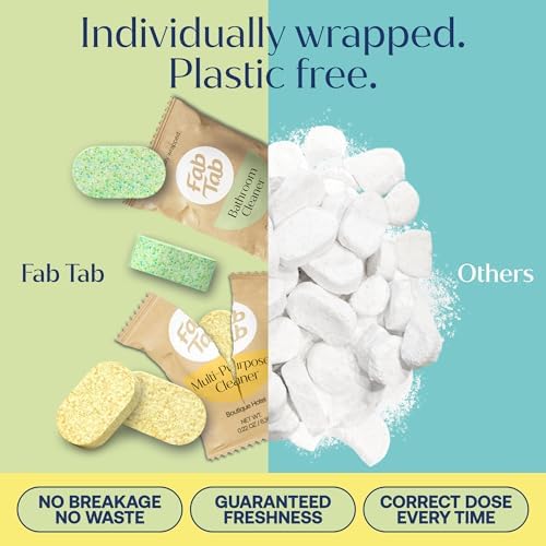 Fab Tab All Purpose, Muti-Surface Bathroom, Hand Cleaner Tablets,12 Refills - Image 5