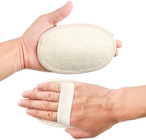 10-Pack Exfoliating Loofah Sponge Pads - Natural Luffa & Terry Cloth, Body Scrubbers for Shower & Bath Mooerca 1 - Image 3