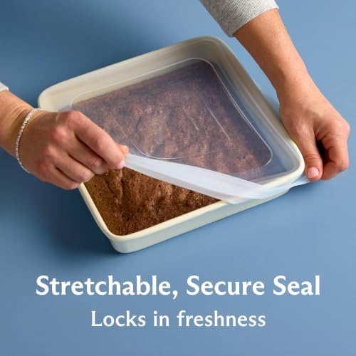 Stasher Reusable Silicone Square Stretch Lid, Food Cover for 8x8 inch Pans - Image 3