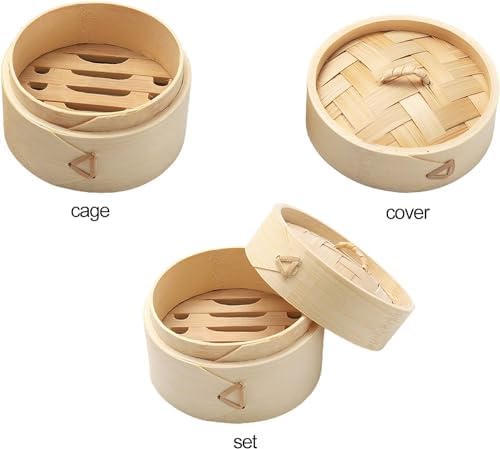 Natural Bamboo Shampoo Bar Holder with Lid Round Soap Dish Handmade Soap Case for Bathroom Shower Kitchen (10cm,2PCS) - Image 3