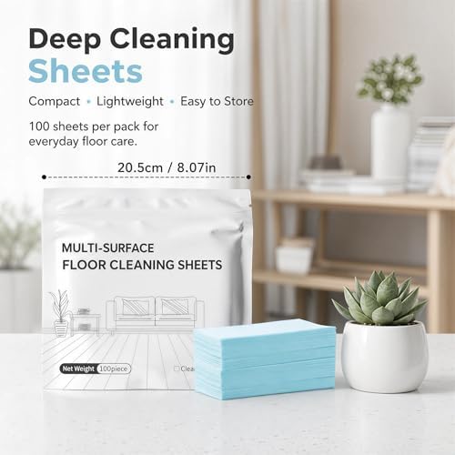 Multi-Effect Floor Cleaning Tablets, Water Soluble Concentrated Cleaner Sheets for Hardwood Laminate LVP Tile Wall Glass Multi-Surface Mopping Deep Clean (Purple — Lavender Scent, 30PC) - Image 3