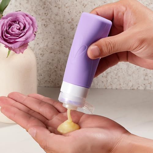 INSFIT 17 Pack Travel Bottles for Toiletries, TSA Approved 3oz 2oz Travel Size Toiletries, BPA Free Leak Proof Squeezable Silicone Tubes Travel Essentials for Shampoo Conditioner Lotion Soap - Image 5