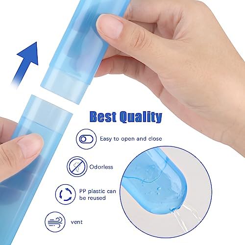 Hooqict 4 Pack Toothbrush Cases Travel Toothbrush Holder Portable Toothbrush Container Plastic Protector Cover Case for Traveling, Camping, Home, School, Business - Image 6