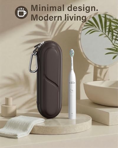ProCase Toothbrush Travel Case for Oral-B/Oral-B Pro 1000 1500 5000 7000 7500 6000 9600/Philips Sonicare 4100 5100 1100 6100 5300 Oral-B iO Electric Toothbrush Portable Hard Container -Chocolate - Image 6