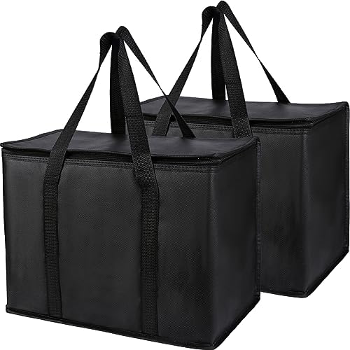 Bodaon 1-Pack Insulated Reusable Grocery Shopping Bags, X-Large, Black by Bodaon