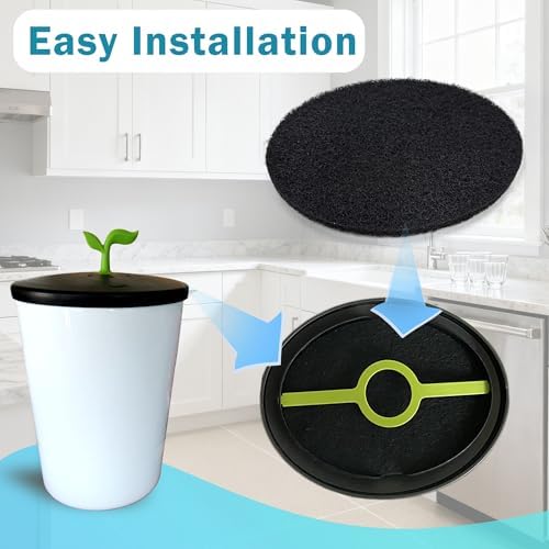 NewKe 6 Pack Natural Charcoal Filter Refills, Oval-Shaped Charcoal Filters - Image 4