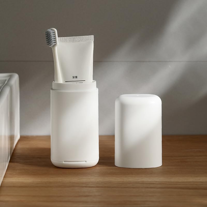 Travel Toothbrush Case Kit: Eco-Friendly, Portable, and Versatile Oral Care Companion, White - Image 2
