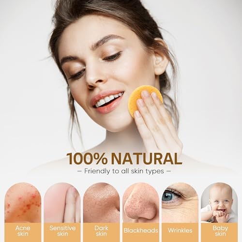 GAINWELL 50-Count Compressed Face Sponges, 100% Natural Wooden Cellulose Cosmetic Spa Sponge for Facial Cleansing, Exfoliating Mask, Makeup Removal - Image 5