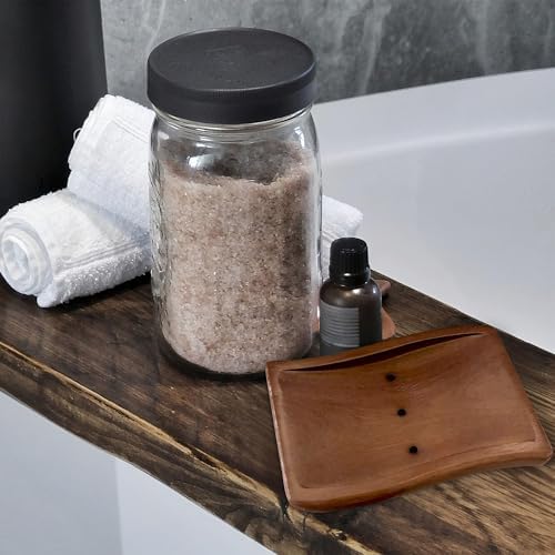 Aoheuo Soap Holder,Soap Dish for Shower, Walnut, 5.3 inches Long, 3.5 inches Wide, 0.6 inches High, for Kitchen, Bathroom, and Bar Sinks - Image 2