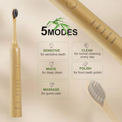 Sonic Bamboo Electric Toothbrush for Adults - Image 3