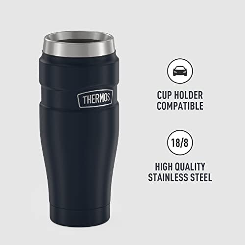 THERMOS Stainless King Travel Tumbler, 16 Ounce, Vacuum-Insulated | Midnight Blue | Pack of 4 - Image 4
