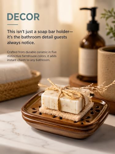 Miamolo Soap Dish with Draining, Bar Soap Holder Keeping Soap Bars Dry - Image 7