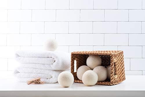 Woolzies Wool Dryer Balls Organic: Our Big Wool Spheres are the Best fabric softener | 6-Pack XL Dryer Balls for Laundry is Made with New Zealand Wool | Use Laundry Balls for Dryer with Essential Oils - Image 2